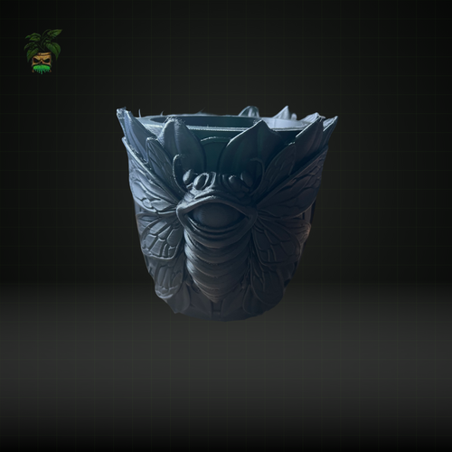 802 - 3D-Printed Decorative Pot with Insect Design