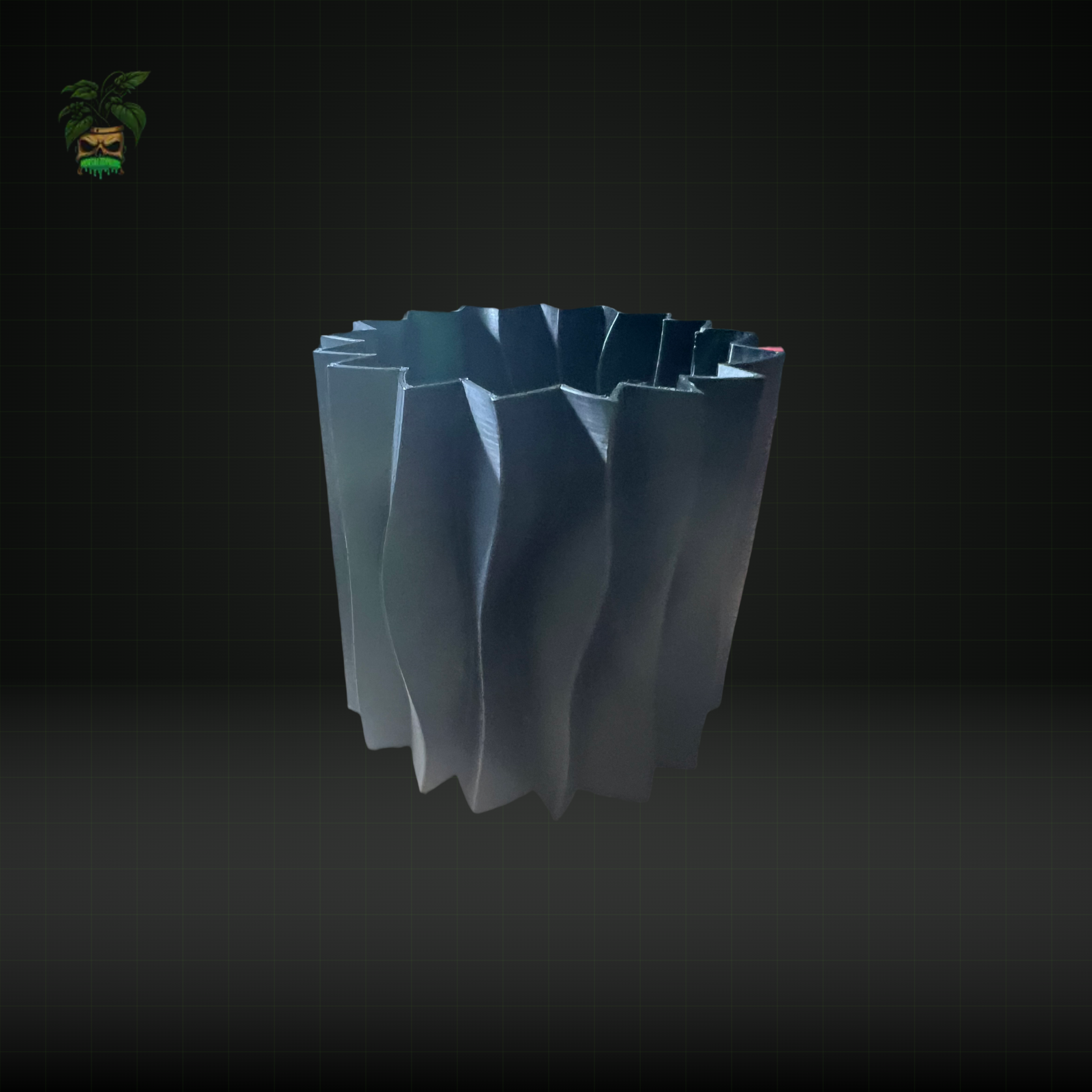 803 - Unique 3D-Printed Wavy Pot
