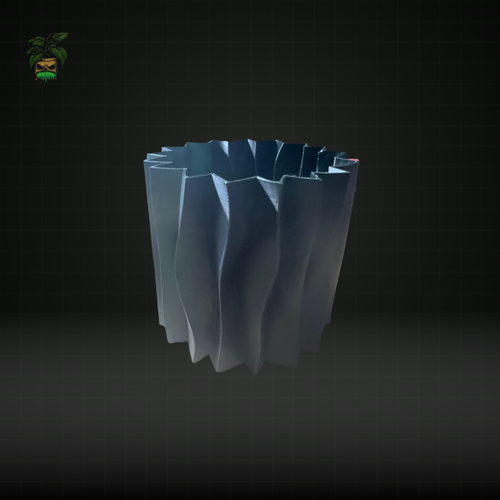 803 - Unique 3D-Printed Wavy Pot